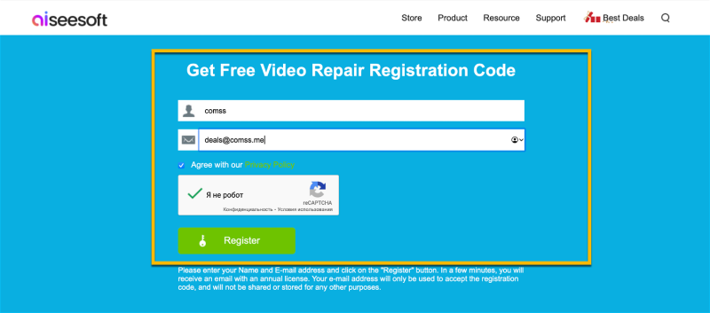 Aiseesoft Video Repair для Windows – бесплатная лицензия на 1 год