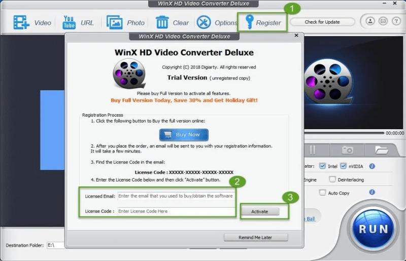 WinX HD Video Converter Deluxe – бесплатная лицензия для Windows и Mac