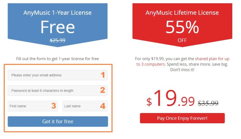 AmoyShare AnyMusic для Windows – бесплатная лицензия на 1 год