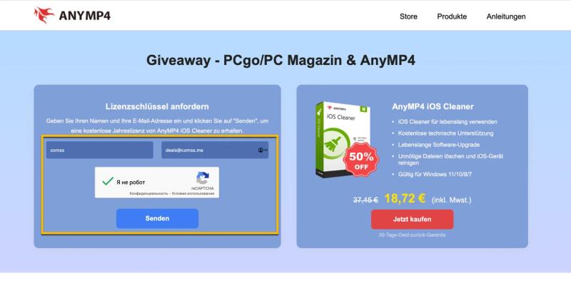 AnyMP4 iOS Cleaner для Windows – бесплатная лицензия на 1 год