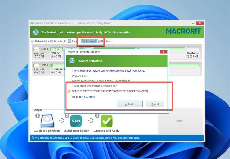 Macrorit Partition Extender Server – бесплатная лицензия (пожизненная)