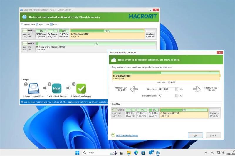 Macrorit Partition Extender Server – бесплатная лицензия (пожизненная)