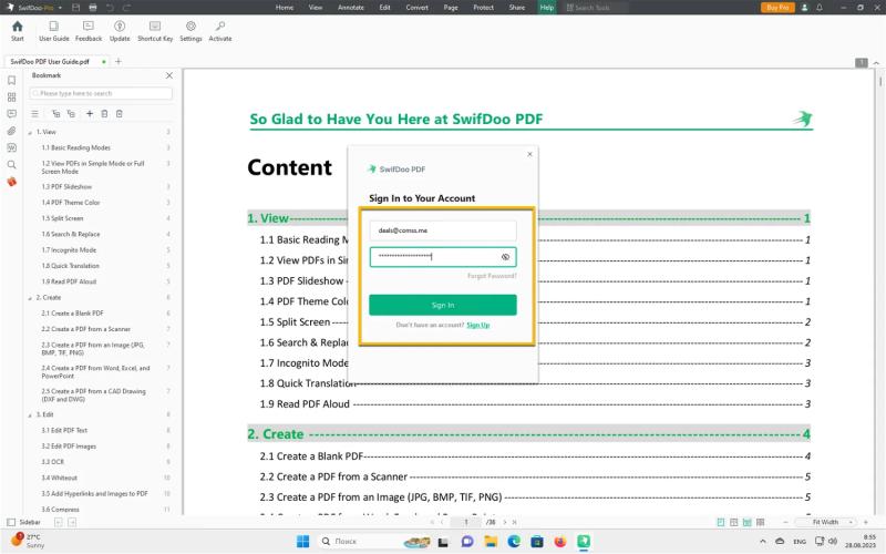 SwifDoo PDF Pro – бесплатная лицензия на 1 год