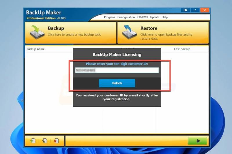 BackUp Maker Professional  – бесплатная лицензия (пожизненная)