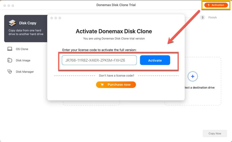 Donemax Disk Clone для Mac – бесплатная лицензия