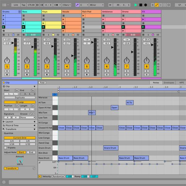 Ableton Live 12 Lite – бесплатная лицензия для Windows и Mac