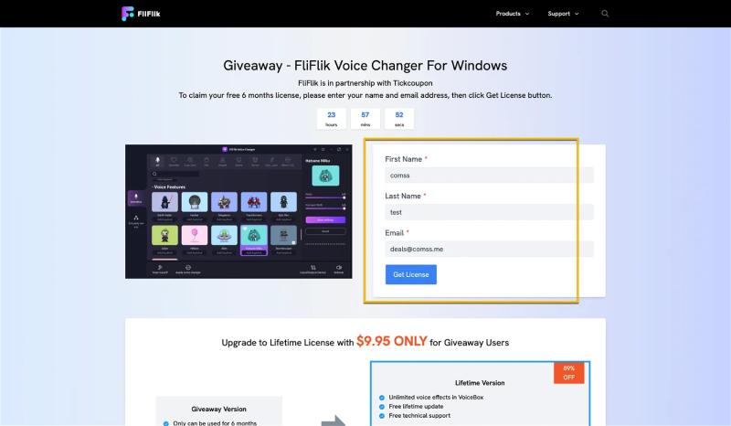 FliFlik Voice Changer для Windows – бесплатная лицензия