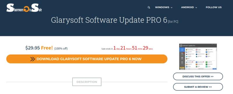 Glarysoft Software Update Pro – бесплатная лицензия на 1 год