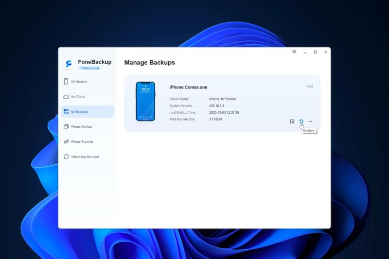 AOMEI FoneBackup Pro – бесплатная лицензия на 1 год. Резервное копирование iPhone на Windows ПК