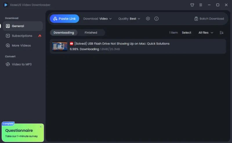 EaseUS Video Downloader для Windows – бесплатная лицензия на 1 год