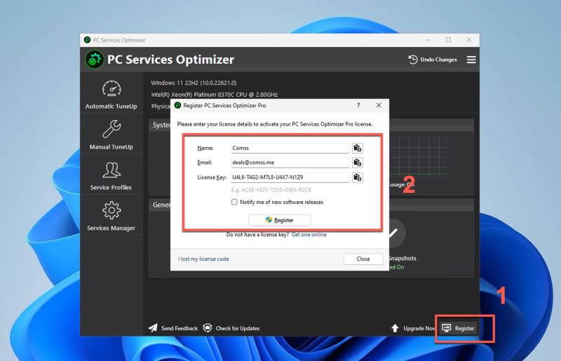 PC Services Optimizer Pro – бесплатная лицензия на 1 год