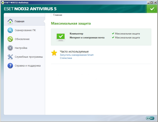 Обзор ESET NOD32 Антивирус 5.0
